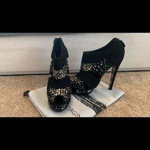 Georgia Goodman Black Dixon Suede Studs
